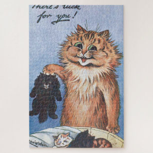 Cat and Kittens, Louis Wain Jigsaw Puzzle