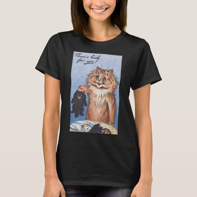 Cat and Kittens, Louis Wain T-Shirt (Front)
