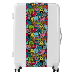 Cat and kittens luggage