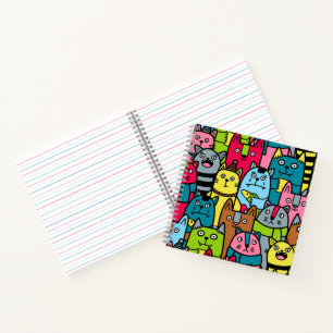 Cat and kittens notebook