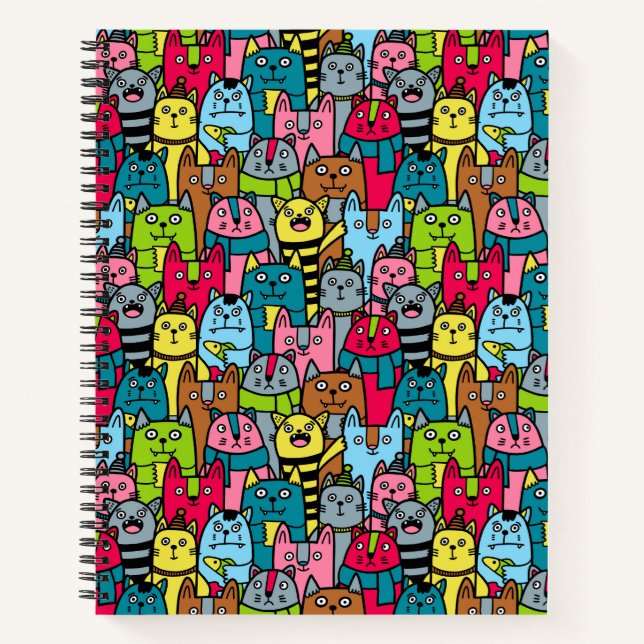 Cat and kittens notebook (Front)