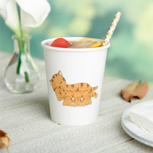 Cat And Kittens Paper Cups