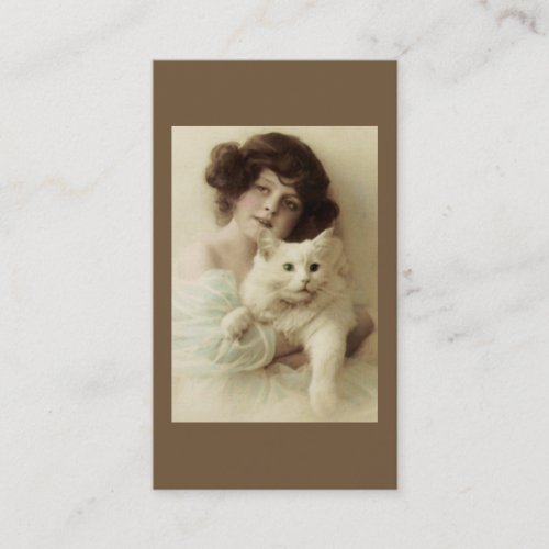 Cat and Lady PURRfect Beauty Business Card