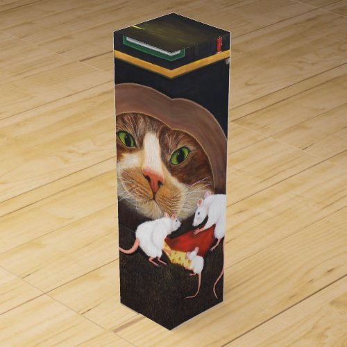 Cat and Mice Family Wine Gift Box