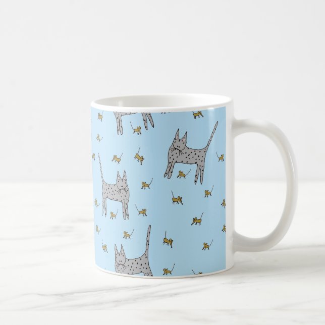 Cat and Mice Mug (Right)