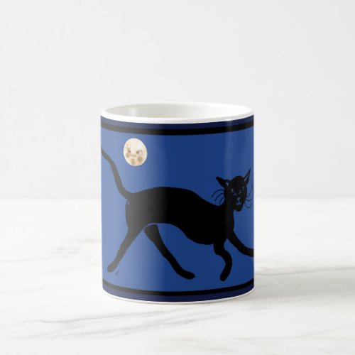 cat and moon coffee mug