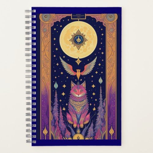Cat and Moon  Notebook