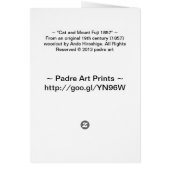 Cat and Mount Fuji 1857 (Back)