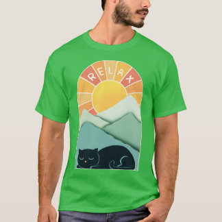 Cat and Mountains T-Shirt
