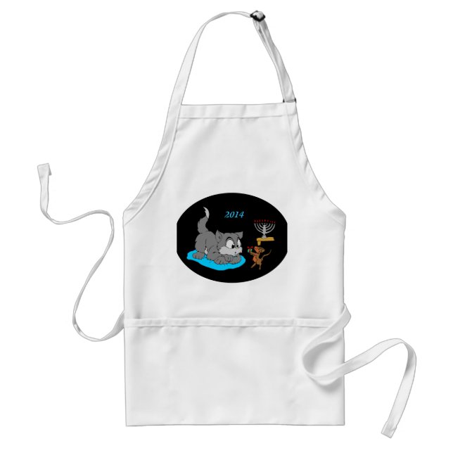 Cat and Mouse- Adult Apron (Front)