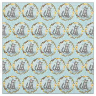 Cat and Mouse  Fabric