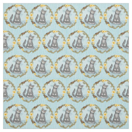 Cat and Mouse  Fabric