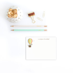 Cat and Mouse Hot Air Balloon Custom Post-it Notes