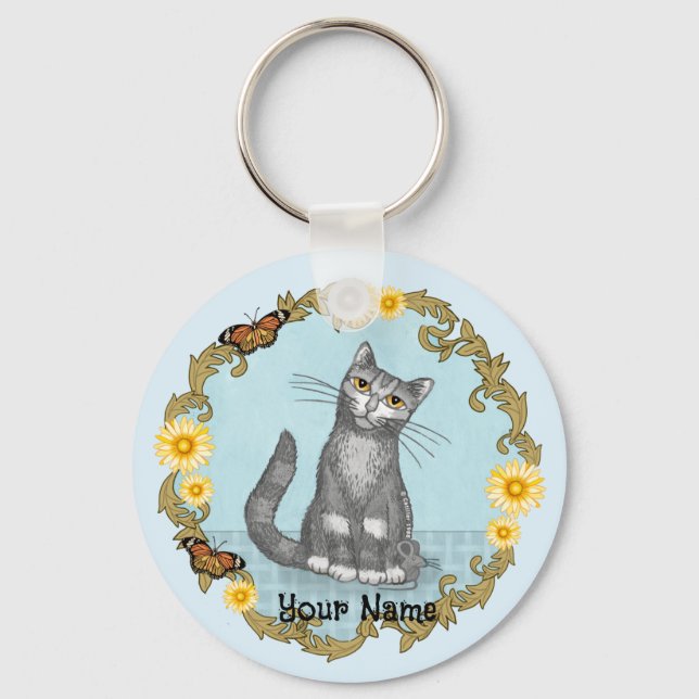 Cat and Mouse  Keychain (Front)