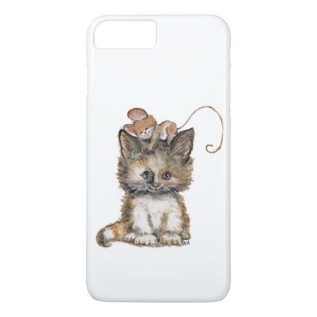 Cat and Mouse on an iPhone Case (Back)
