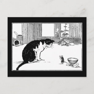 Cat and Mouse - Postcard