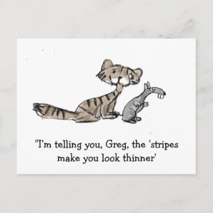 Cat And Mouse Postcard