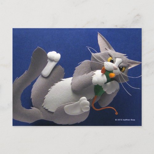 Cat and Mouse Postcard