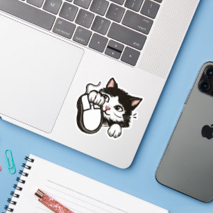 Cat and Mouse Sticker