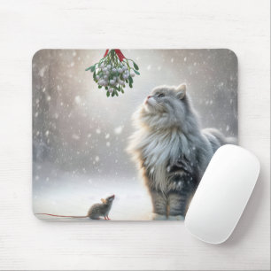 Cat and Mouse Under Mistletoe Pad
