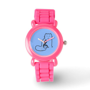 CAT AND MUSIC NOTE WATCH