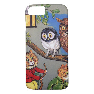 Cat and Owl, Louis Wain iPhone 8/7 Case