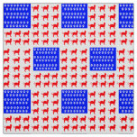 Cat and Paw Flag Fabric