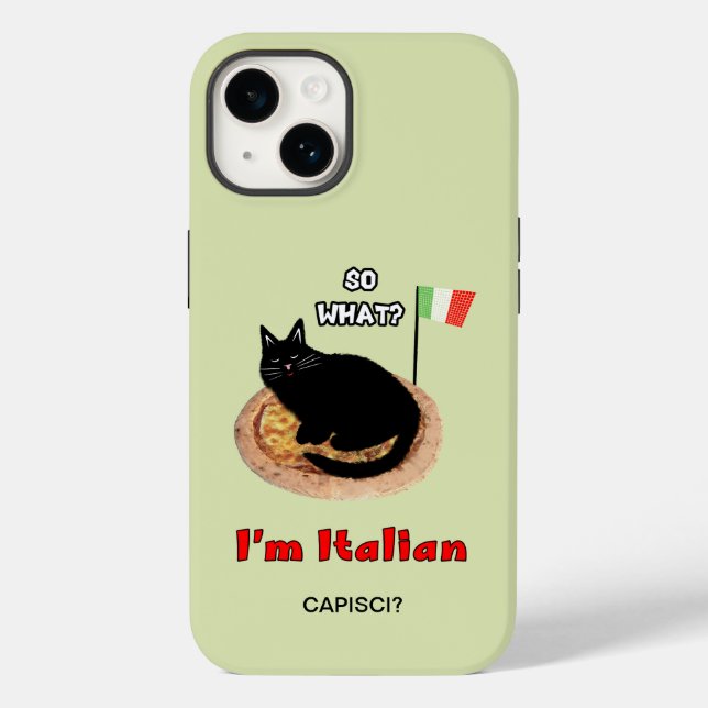 Cat and pizza Case-Mate iPhone case (Back)