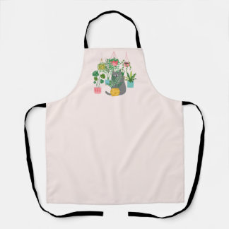 Cat and Plants Apron