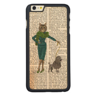 Cat and Poodle Carved Maple iPhone 6 Plus Case