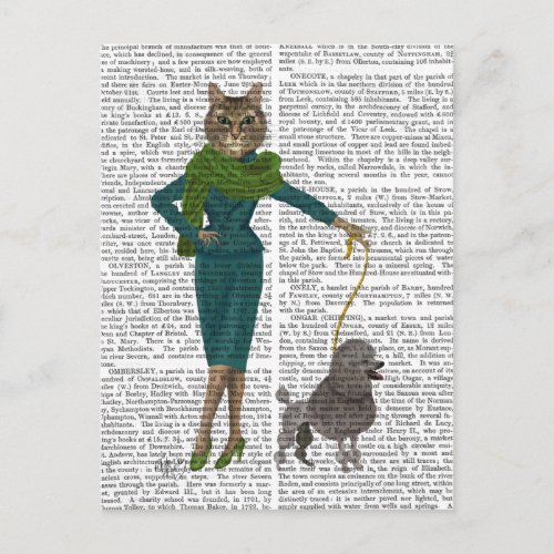 Cat and Poodle Postcard