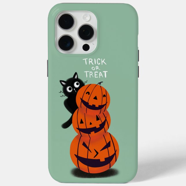 Cat and pumpkins Case-Mate iPhone case (Back)
