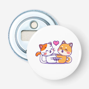 Cat And Shiba Inu Bottle Opener