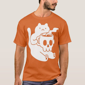 Cat and Skull Mug T-Shirt