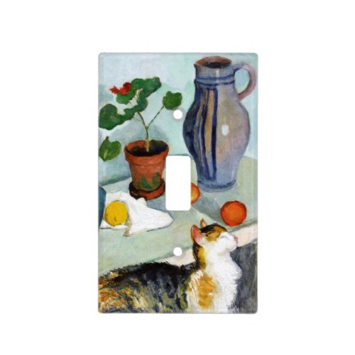 Cat and Still Life August Macke Light Switch Cover