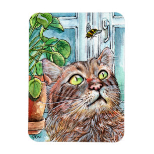 Cat and the Bee Magnet
