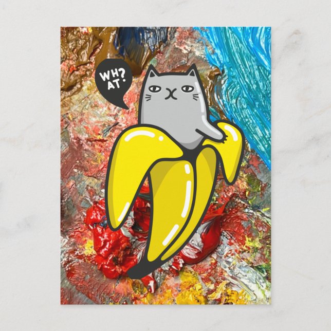 Cat and the colors postcard (Front)