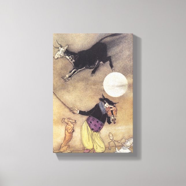 Cat and the Fiddle Canvas Print (Front)