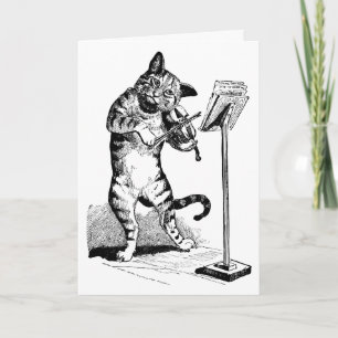 "Cat and the Fiddle" Greeting Card