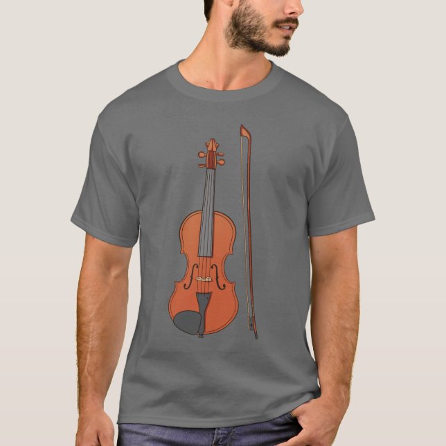 Cat and the Fiddle, Violin - Men's T-Shirt (Front)
