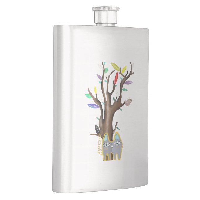 cat and tree flask (Right)
