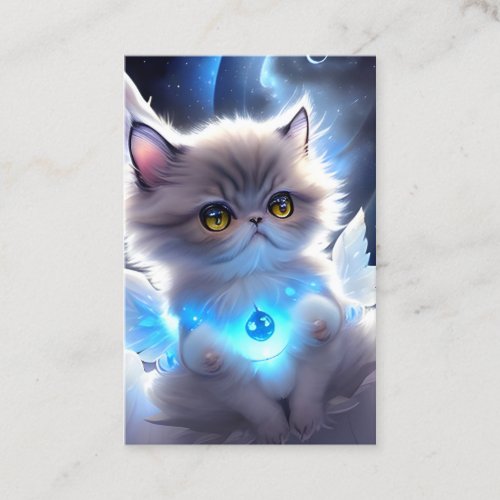Cat Angel Fantasy Business Card