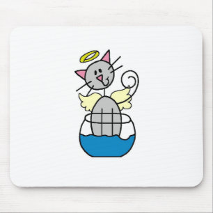 Cat Angel Mousepad