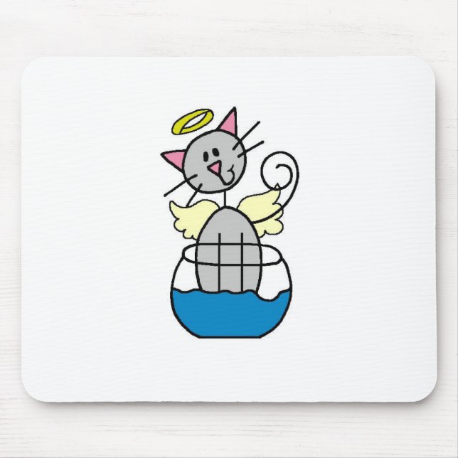 Cat Angel Mousepad (Front)