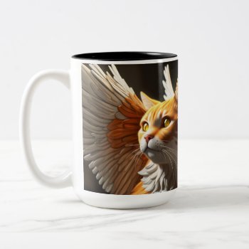 Cat Angel Mug by Crows_Eye at Zazzle