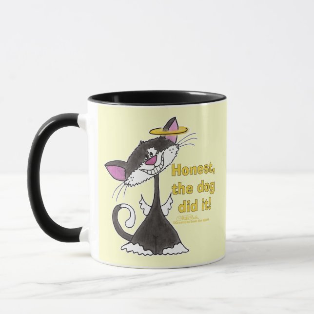Cat Angel Mug (Left)