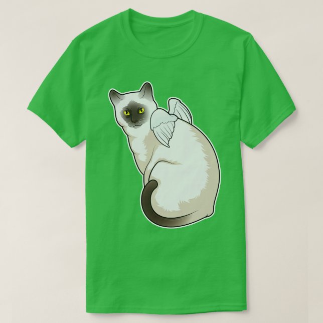 Cat Angel wings T-Shirt (Design Front)
