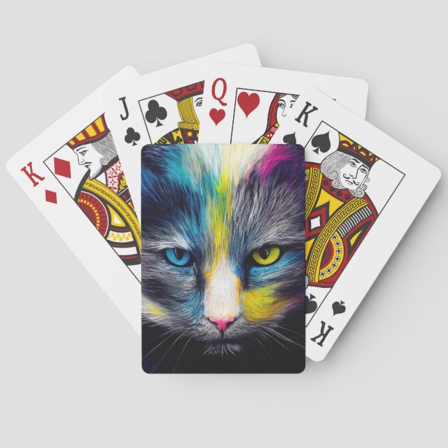 Cat  Animal Discovery Adventure Nature Planet Poker Cards (Back)