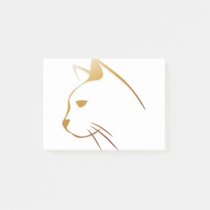 Cat Animal Logo Cat Head Animals Feline Sad Post-it Notes
