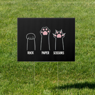 Cat Animal Pet Lover Rock Paper Scissors Hand Game Sign
